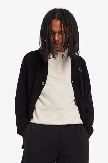 Fred Perry K7316 Miesten Neuleet Mustat | FI 1733NWYB